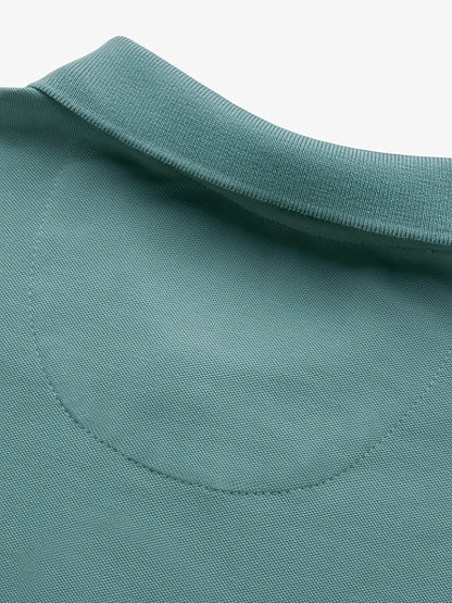 Men'S Short-Sleeve Polo Shirt with 95% And Embroidered Design - ayq