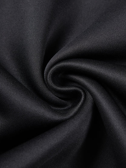 2pcs Boys' Fleece-Lined Hooded Sweatshirt + Casual Pants Set, Solid Color Long-Sleeved Zip-Up Top with Medium Stretch Warm Fabric for Autumn/Winter Season, Perfect for