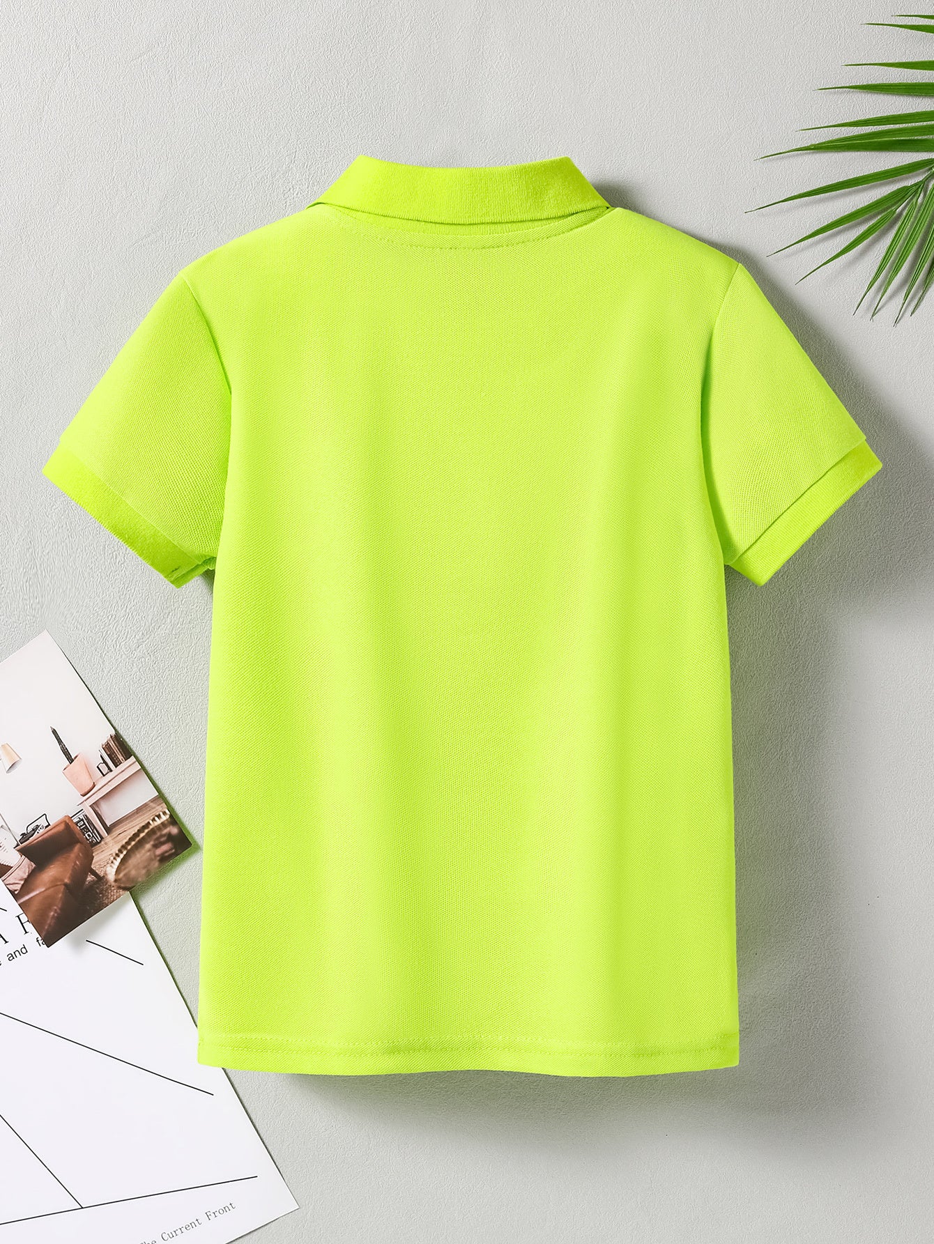 Kids' Summer Polo Shirt with Animal Print, Casual Fit