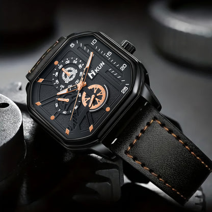 5pcs Men'S Fashionable Gift Set | Glasses, Wallet, Keychain, Watch, Belt in - Perfect for Daily Street Wear, Commuting, or as a Stylish Gift for Boyfriend'S Birthday, Father'S Day, Christmas