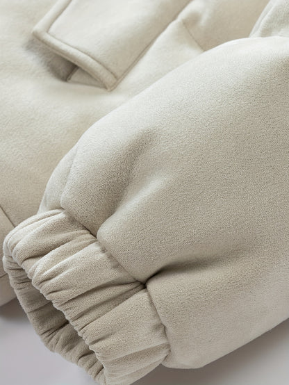 779 Men's Fashion Casual Trendy Thickened Winter Personality Letter Warm Jacket