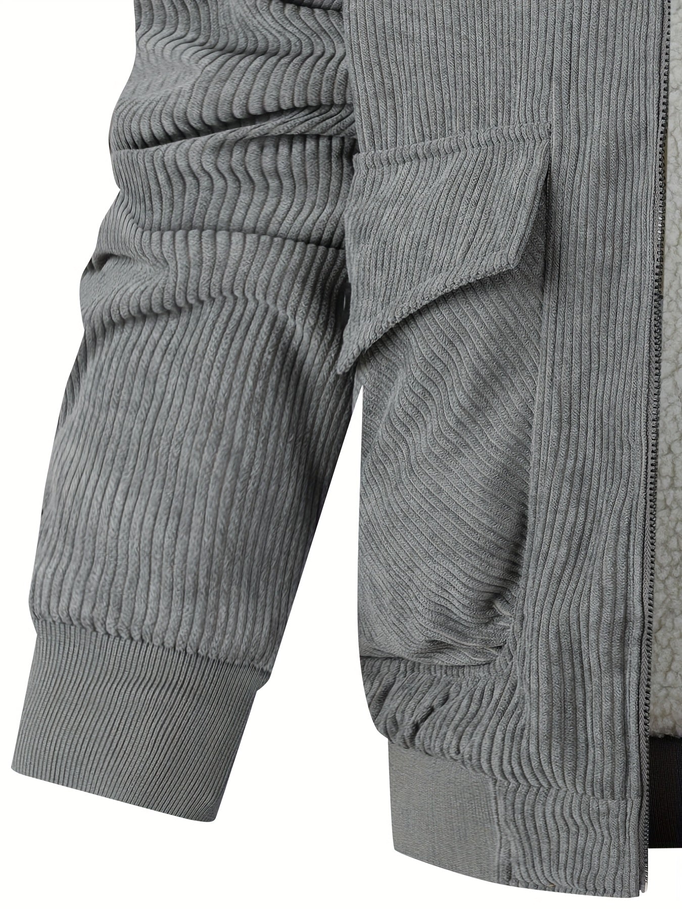 Men'S Heavy-Duty Thermal Jacket - Windproof & High Quality Winter Coat with Zipper Closure, Multi-Pocket Design, Non-Stretch Fabric - Cold Weather Outerwear for Everyday, Thick, Windproof Jacket, Casual Outerwear, Durable Con