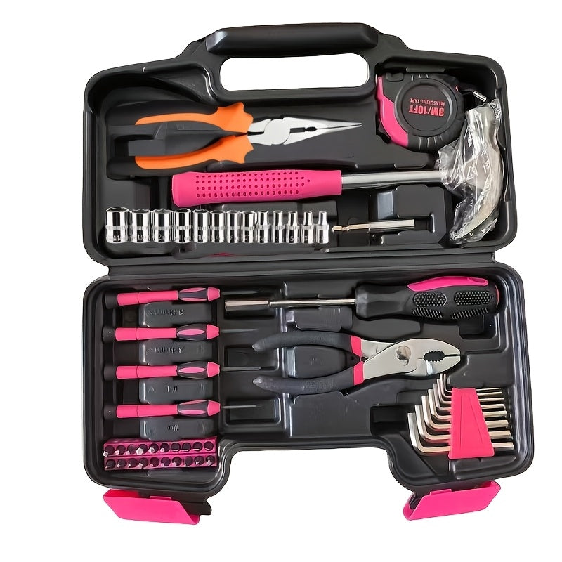 Upgraded Multi-Functional Heavy-Duty Home Repair Tool Kit | Iron Construction, Includes Portable Case, Essential for Beginners, Suitable for Professional and Projects