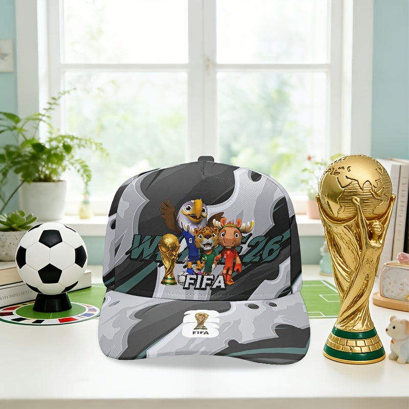 Men's FIFA World Cup Camouflage Baseball Cap with Curved Brim