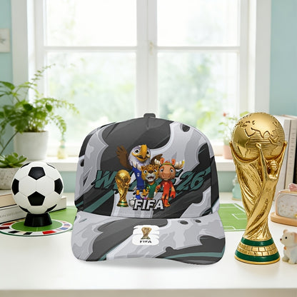 Men's FIFA World Cup Camouflage Baseball Cap with Curved Brim