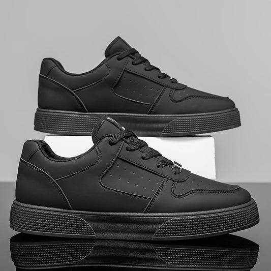 1 Pair of Men's Outdoor Sports Shoes, Lace-up Fitness Skateboarding Shoes, Athletic Casual Shoes, Walking Shoes, Easy to Wear for Large Sizes, Comfortable Soft Sole - ayq