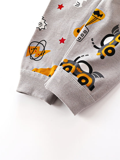 Autumn and Winter Set | Boys' and Girls' Pure Casual Sportswear + Pants Two-Piece Outfit, Perfect for Outdoor