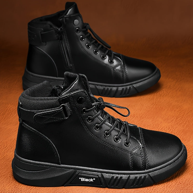 Men's Casual Ankle Boots - Stylish Outdoor Hiking Shoes