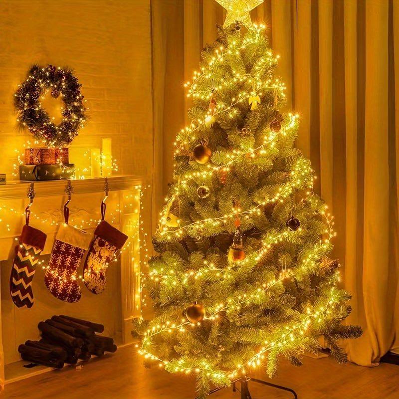 USB Lights String, Fireworks String, 8 Modes with Remote Control and Timer, Suitable for Bedroom Room Garland Wedding Christmas Tree Decoration, Wedding Garland, Christmas Tree Decoration, Remote Control Lights, Timer Lights,