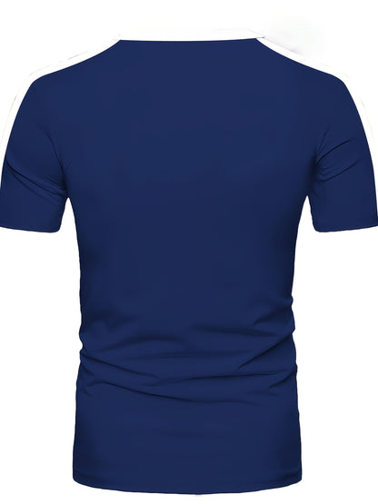Men'S Casual Short-Sleeve T-Shirt with 3D Digital Printing, Round Neck, Brazilian Style, Made of Slightly Stretchy Polyester Knit Fabric, Suitable for Summer Outdoor Activities And Everyday Wear.