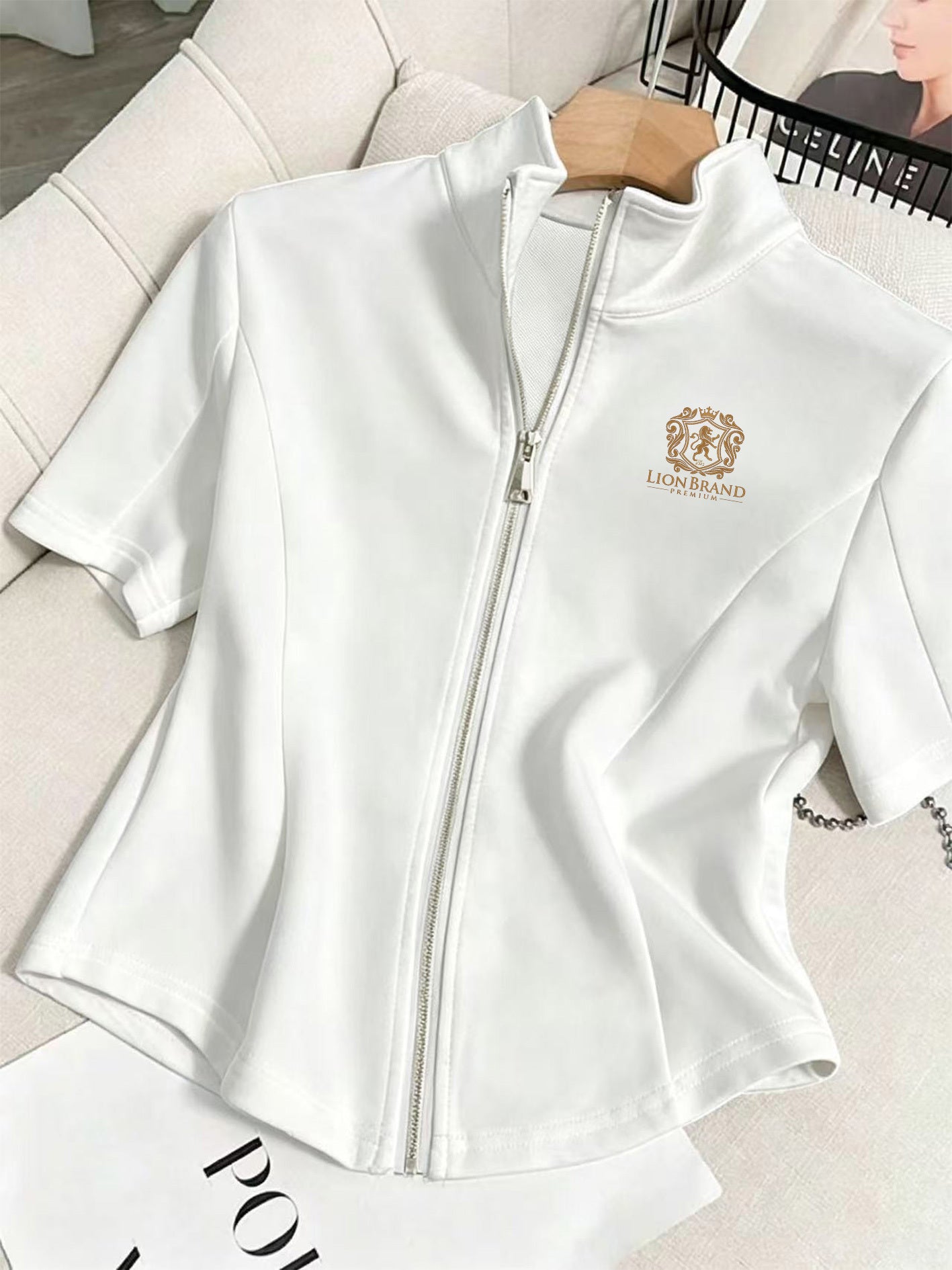 Women’s Chic Minimal 2-Piece Zip Track Suit - Casual Elegant