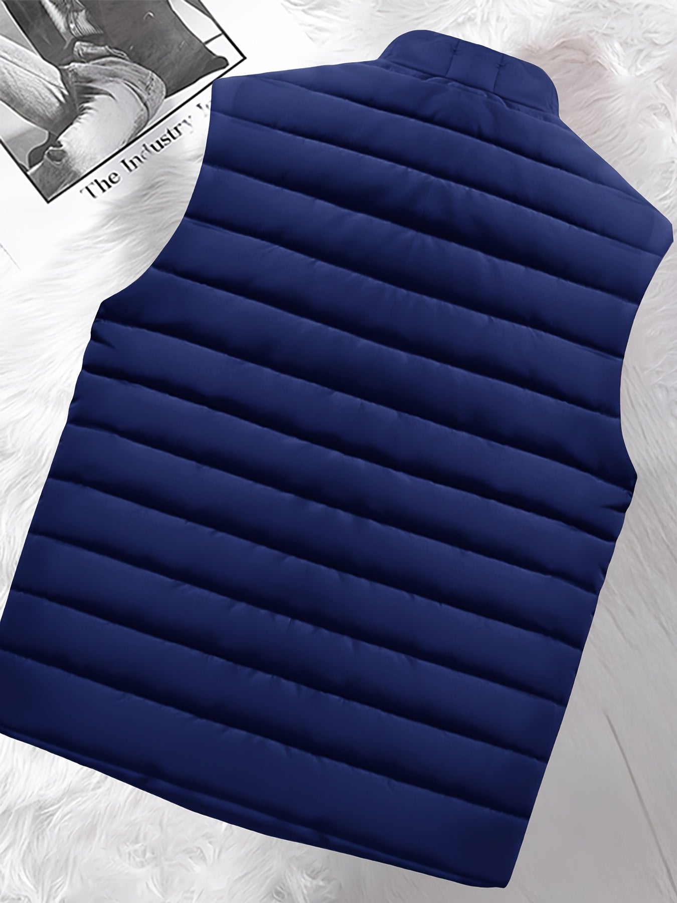 Men's Casual Sleeveless Vest with Zippered Pockets for Fall