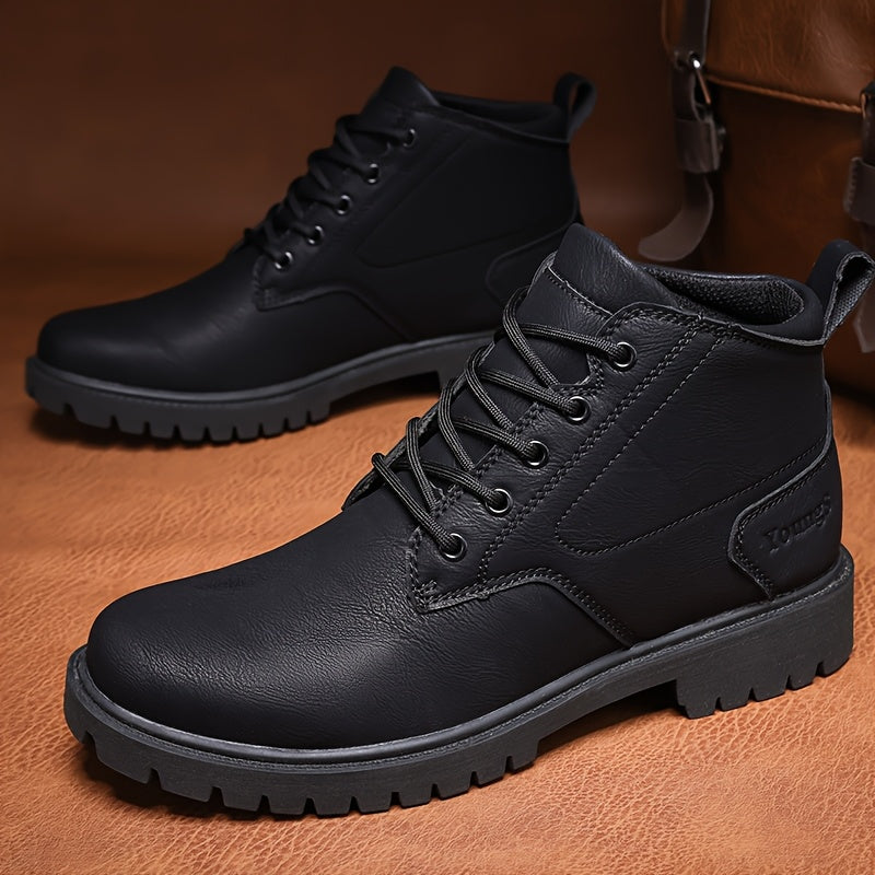 Men's High Top Oxford Shoes Soft Sole Non-Slip Boots