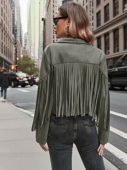 Plus Size, Women's Plus Size Elegant Long Jacket Coat - Soft Formal Lapel collar, All-Season Chic Outerwear for Office, Party, Everyday - Plus Friendly Elegant Jacket for Women, Party Attire, Suedelike Texture, Fuzzy Textured