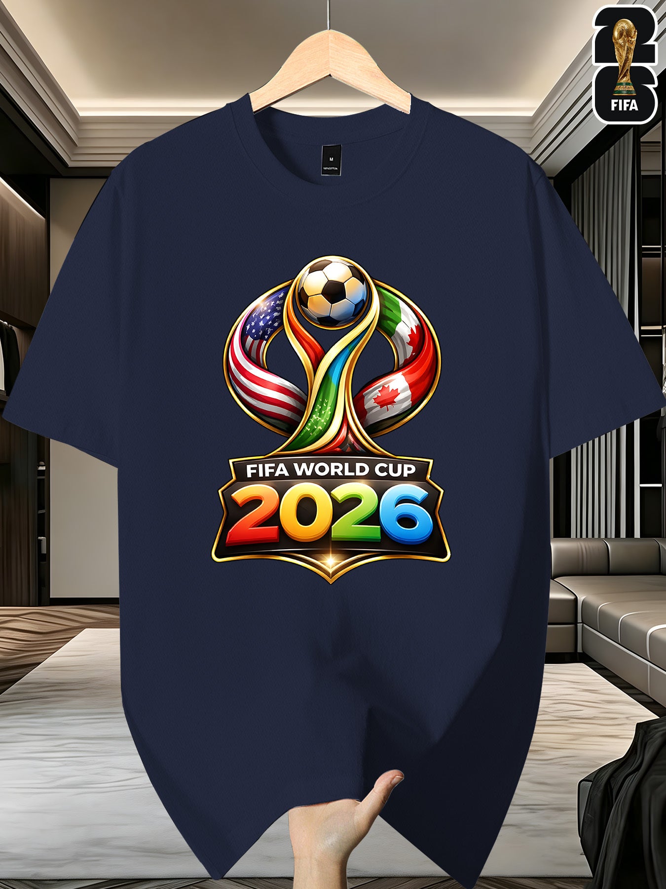 Men's FIFA 2026 World Cup Cotton Blend Casual T-Shirt