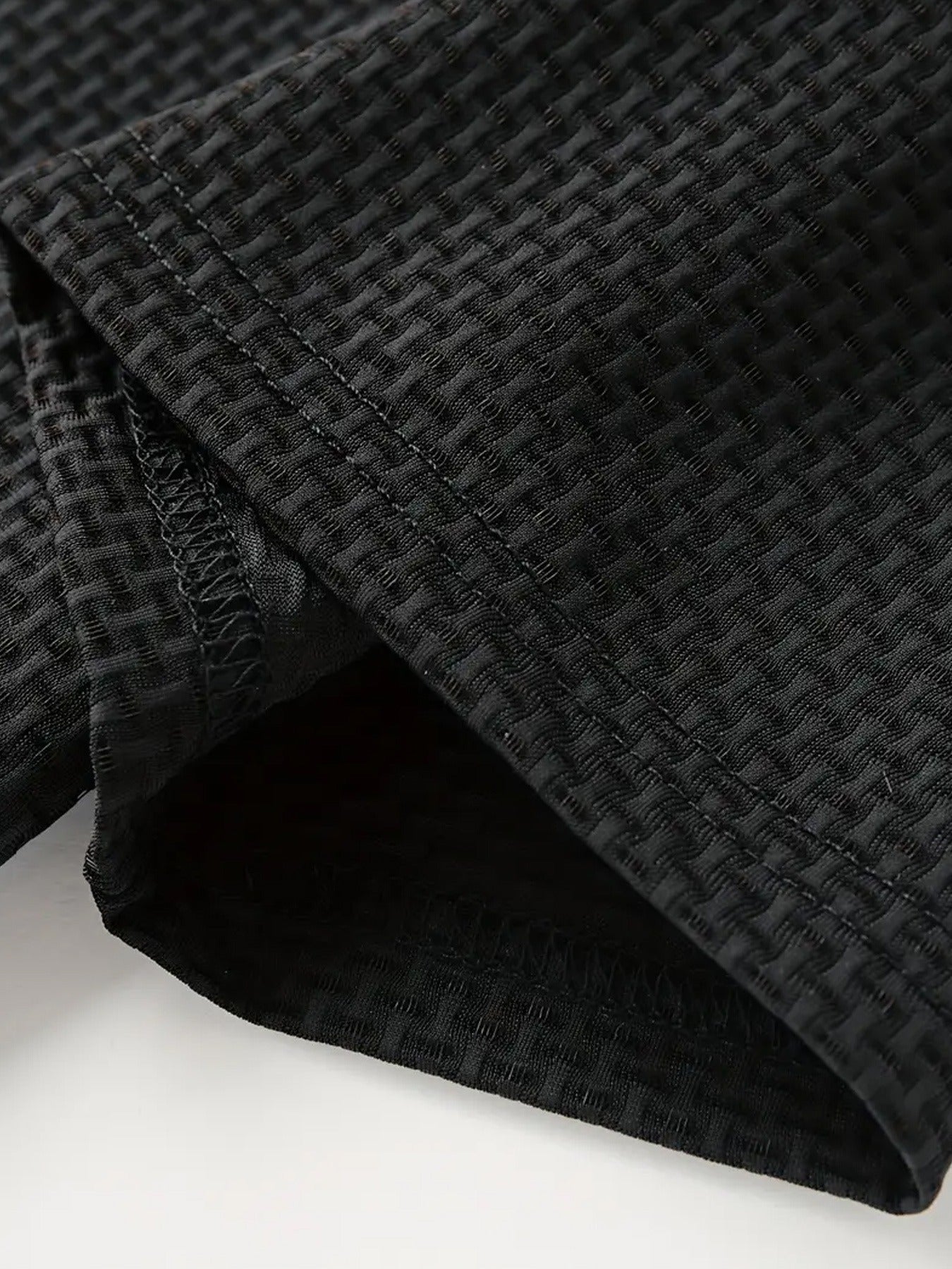 FS1128 Style Men'S Jacquard Polo Shirt with Unique Print Patterns, Casual Short Sleeves, Summer Fashion, Breathable Embossed Top, a Perfect Gift - ayq