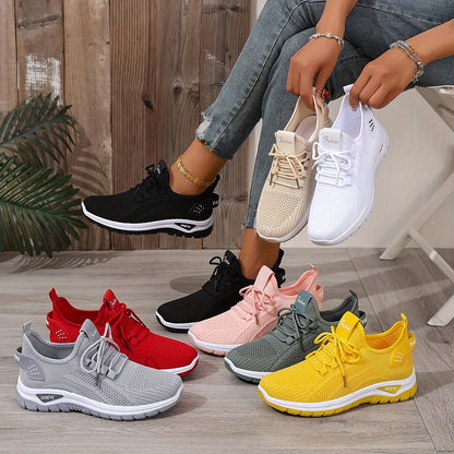 ZOSIVC Cheap Women's Shoes, Slip-on Sneakers for Women, White and Black Comfortable Summer Casual Beach, Vacation, Camping & Casual Attire Shoes | Mesh Upper Ladies' Sneakers - Gifts