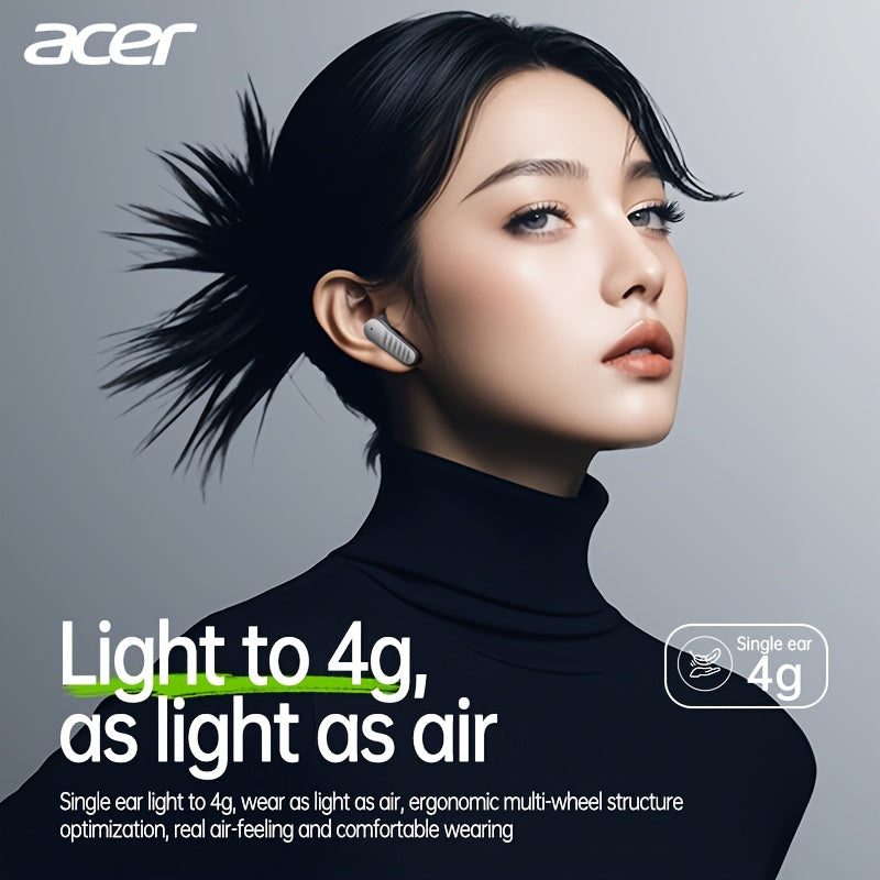 30h Wireless Earbuds Acer OHR503 Mini Sport Wireless Earbuds | Wireless Stereo, Long 30h Standby, Noise-Canceling, Comfortable Wear | Universal Fit, Latest Model, Touch Control