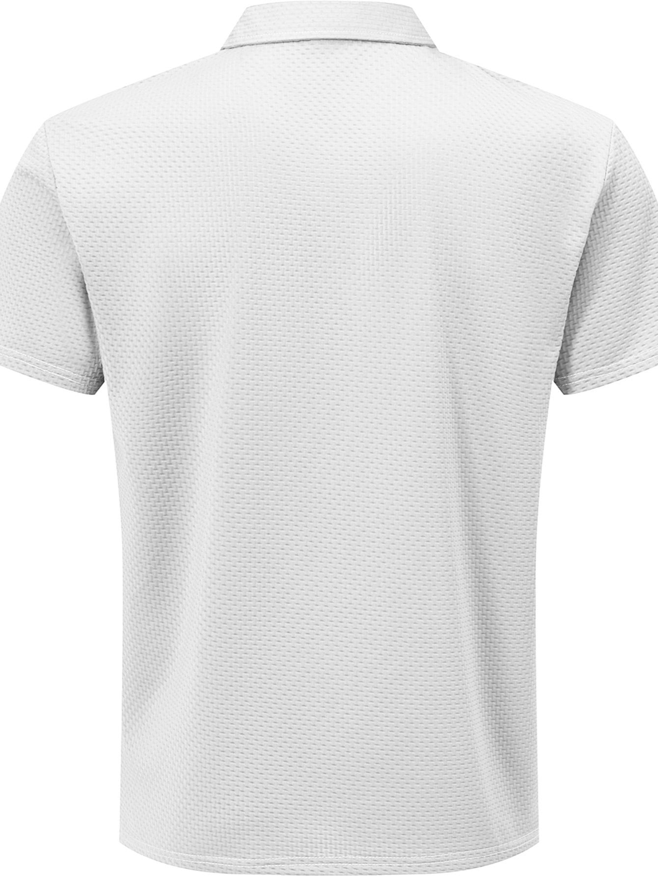 G884-DIOS Men's Short Sleeve Casual Summer Printed T-Shirt - Fashionable and Versatile Top, Geometric Design, Lightweight Golf Shirt - ayq