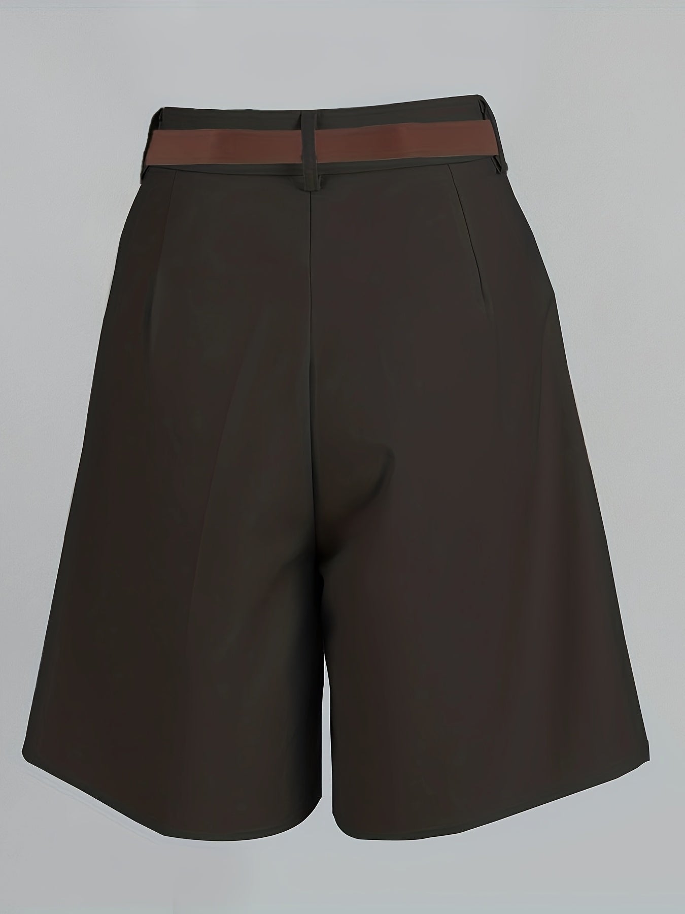 Loose-Fit Straight-Leg Casual Summer Shorts with Belt