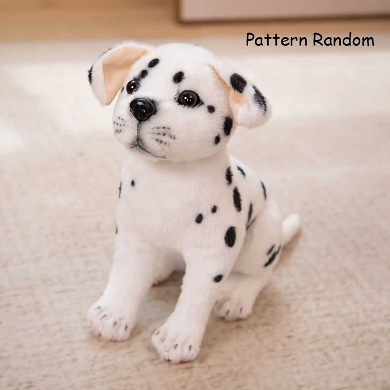 Three Adorable Spotted Puppy Plush Toys, Creatively Designed As Stuffed Animals, Perfect for Home And Room Decoration, Ideal As Gifts for Family Holidays Or Birthdays for Friends.