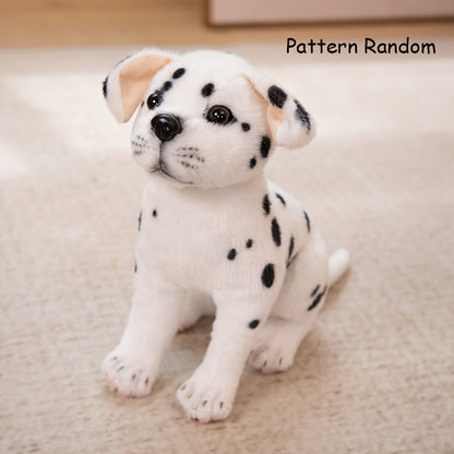 Three Adorable Spotted Puppy Plush Toys, Creatively Designed As Stuffed Animals, Perfect for Home And Room Decoration, Ideal As Gifts for Family Holidays Or Birthdays for Friends.