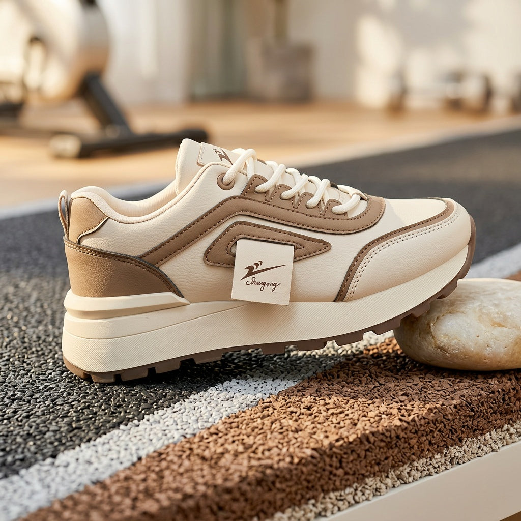 Women's Breathable Lace-Up Running Sneakers for Spring & Autumn