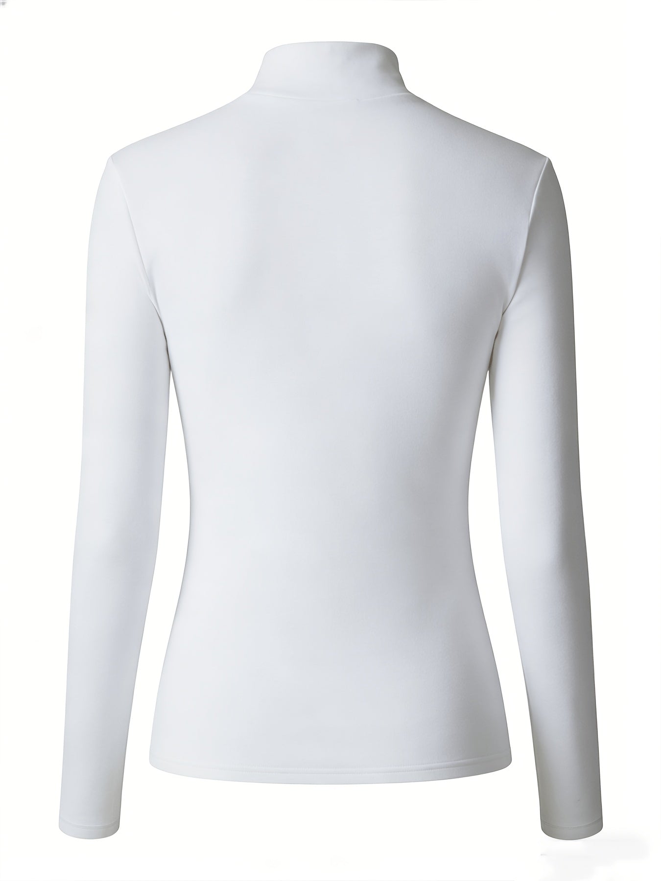Women’s Gothic Style Long-Sleeve High-Neck Fitted T-Shirt