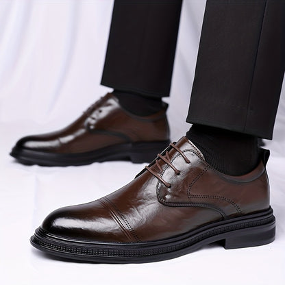 Men's Casual Business Shoes PU Upper Pointed Toe