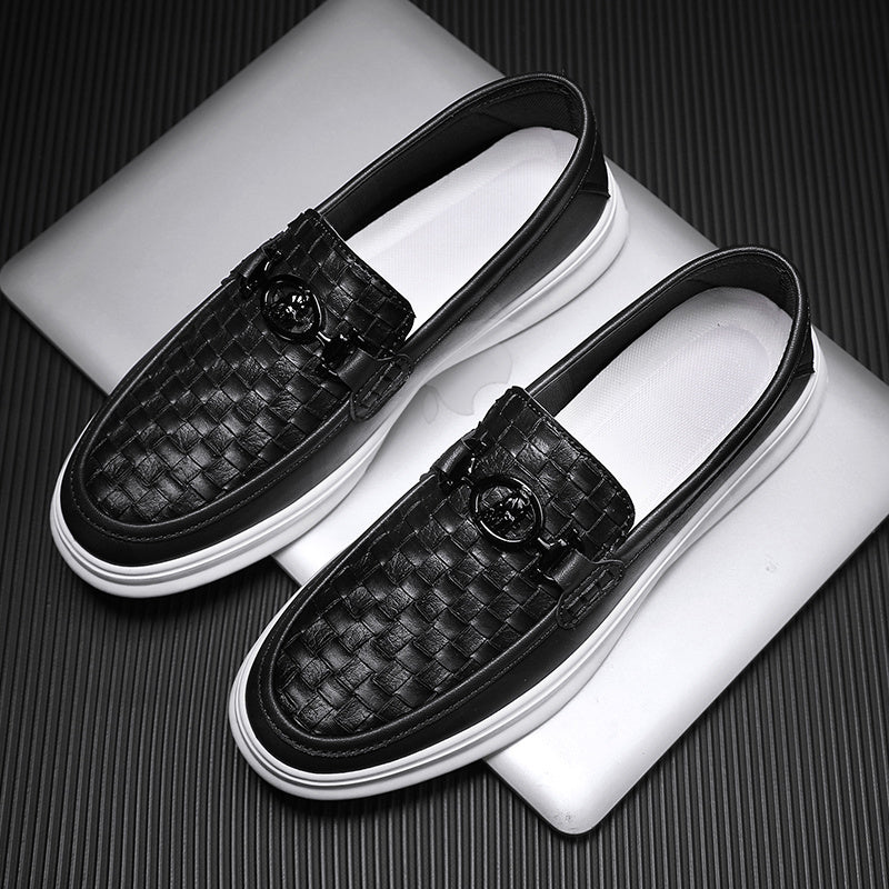 Men's Casual Slip-On Shoes Low Top PU Comfort All-Season