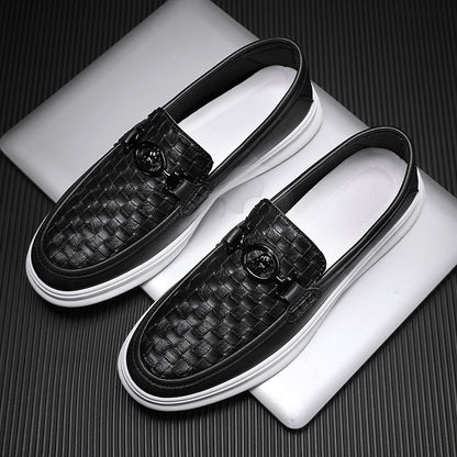 Men's Casual Slip-On Shoes Low Top PU Comfort All-Season