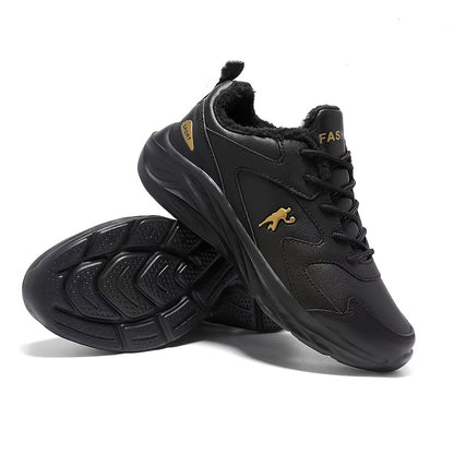 New Winter Sports Casual Men's Shoes with Fluffy Insulation for Snowy Fields