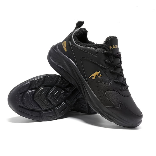 New Winter Sports Casual Men's Shoes with Fluffy Insulation for Snowy Fields