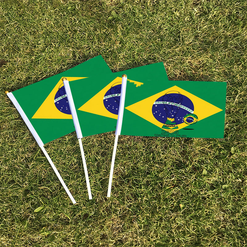 FIFA 2026 World Cup Handheld Fan Flag with Jules Rimet Trophy