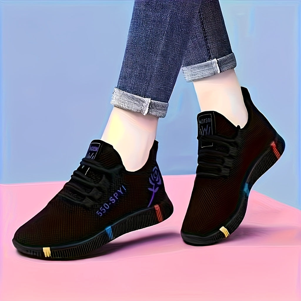 Women'S Casual Sports Shoes, Spring Fashion New Trendy Breathable Mesh Running Shoes, Anti-slip and Wear-resistant Lightweight Casual Shoe