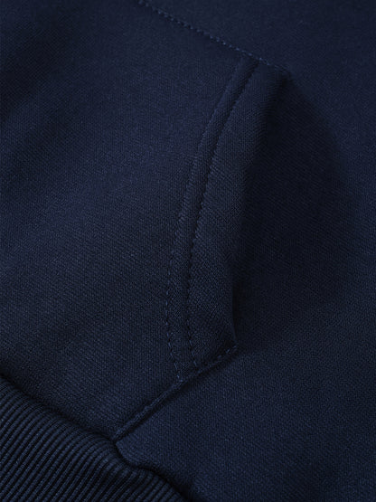 2pcs children's autumn and winter velvet zipper hooded shirt + pants, letter print boys' fashionable casual sports suit, suitable for jogging and daily wear