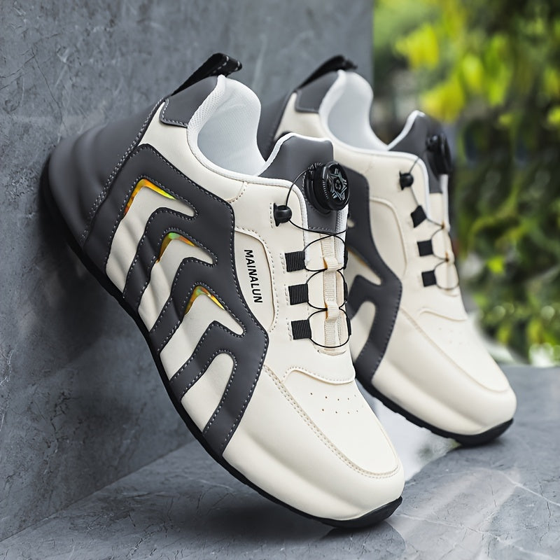Men's Casual Lightweight Athletic Shoes with Rotary Design - ayq