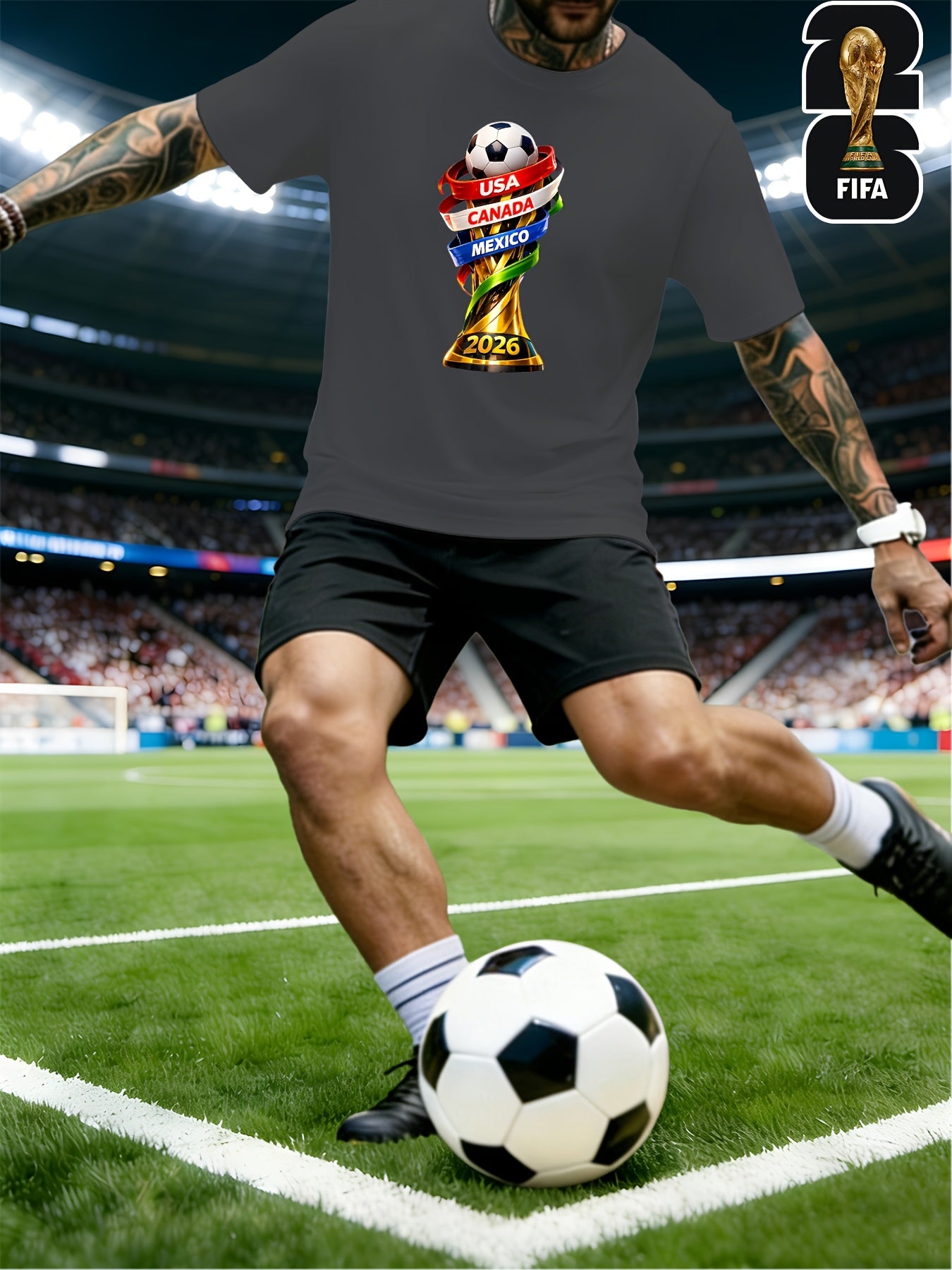 Men's FIFA 2026 World Cup Casual Soft Breathable T-Shirt
