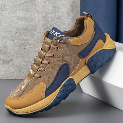 Men'S Thick-Soled Dad Shoes for Autumn And Winter, Korean Style, Comfortable Running Sneakers, Low-Top Fashionable Breathable Sports Shoes - ayq