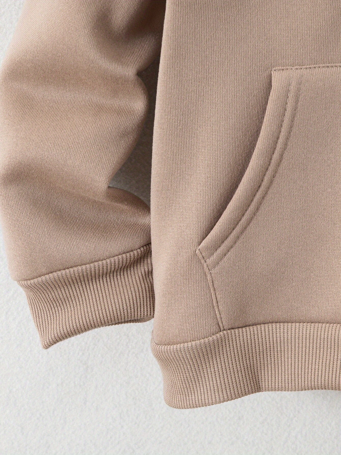 Boys' Cozy Fleece-Lined Hoodie & Sweatpants Set - Olive Green Casual Winter Outfit with Pockets, Thick Warmth for Fall & Winter, Regular Fit, Casual Attire, for Outdoor