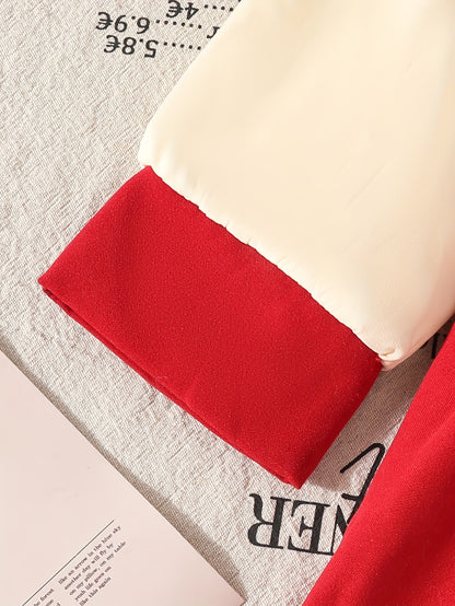 Loleta Girls' Princess Dress with Fleece Lining, Winter Maid for Little Girls, Party Outfit in College Style