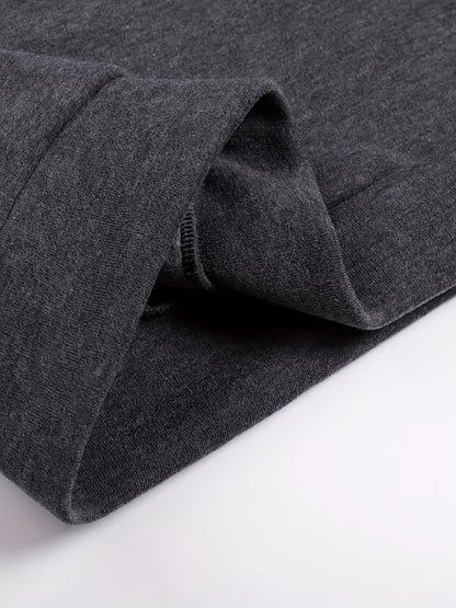 Men'S Boston Print Hoodie And Sweatpants Set - Casual Long Sleeve, Slight Stretch Fabric, Pockets, Suitable for Autumn And Winter, Sportswear, Casual Attire | Hoodie | Sport Pants with Pockets, Everyday Wear