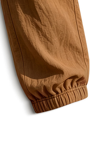 Men's Casual Linen Jogger Pants with Drawstring and Pockets