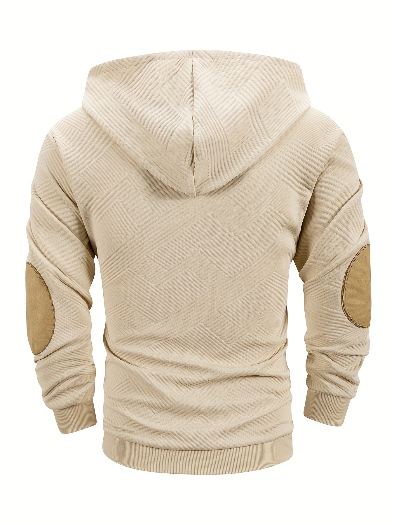 Men's Casual Fashion Set Knit Jacquard Hoodie and Pants 2pcs Set