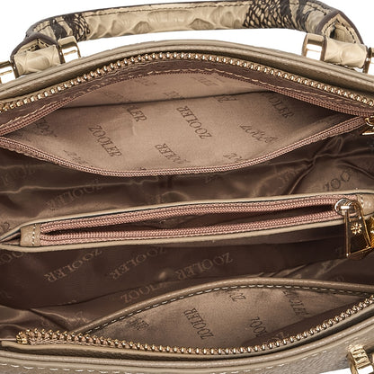 Elegant Genuine Leather Crossbody Bag for Women, Medium Size