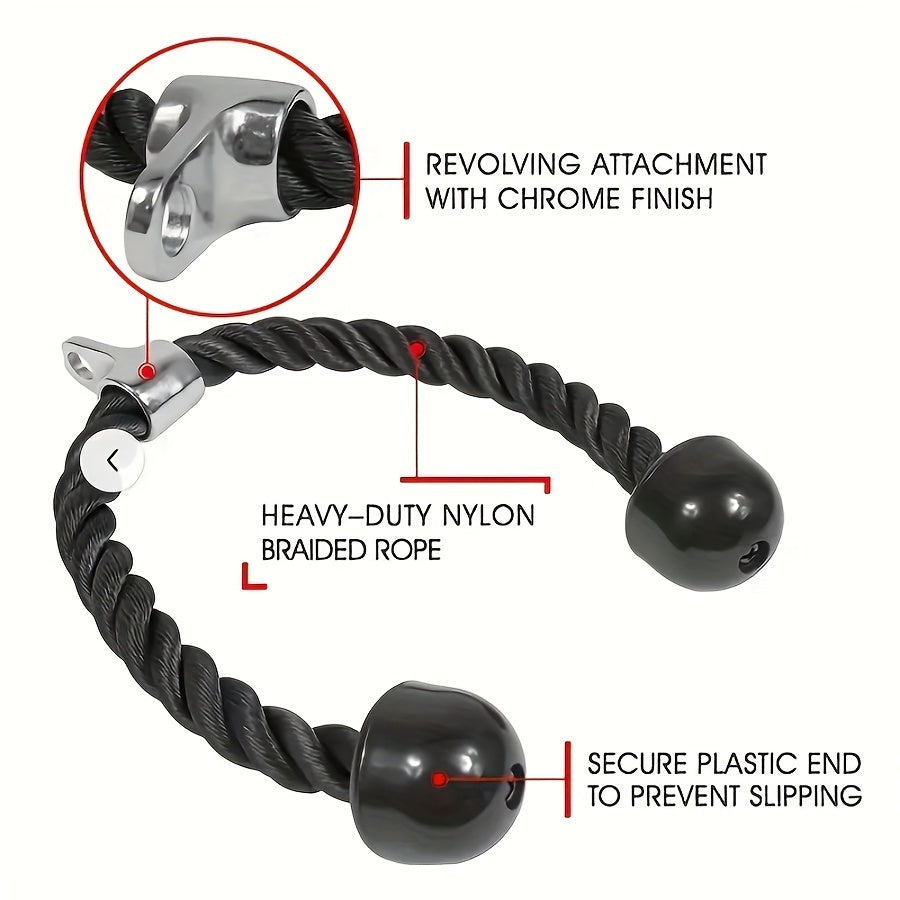 Biceps and Triceps Pulley Rope for Gym Strength Training