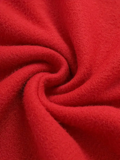 Women's Fleece-Lined Round Neck Pullover Sweatshirt - "JESUS" Christmas Print, Comfortable Loose Fit for All Seasons, Festive Holiday Design Casual Top