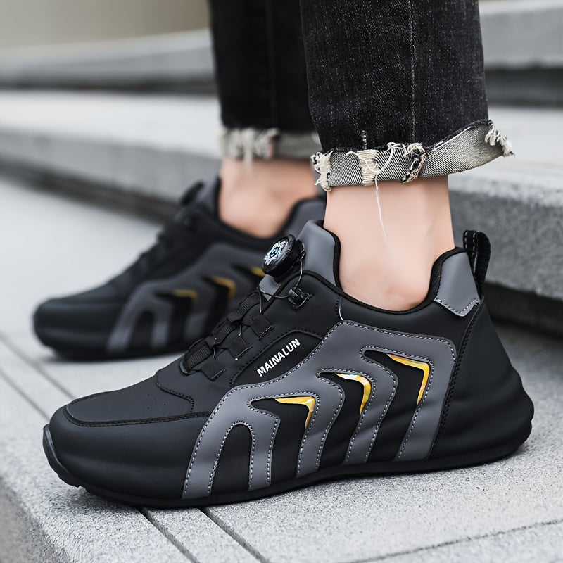 Men's Casual Lightweight Athletic Shoes with Rotary Design - ayq