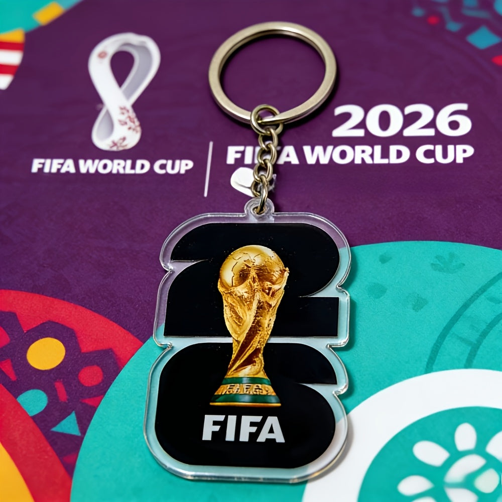 2026 USA-Mexico World Cup PVC Football Keychain
