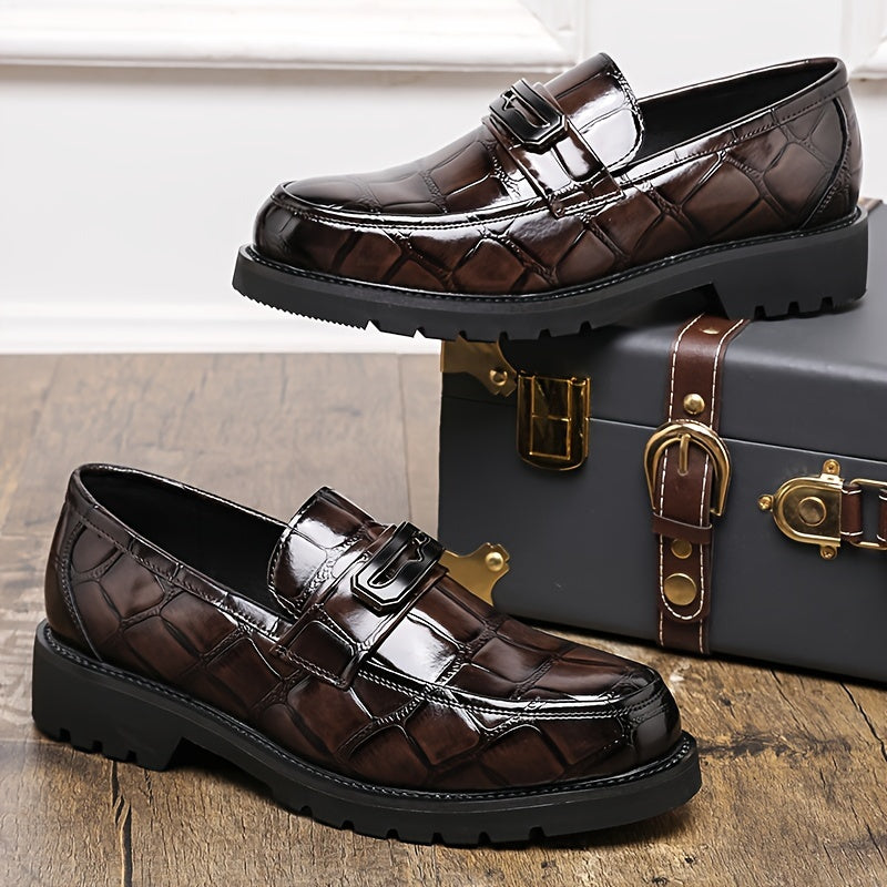 Men's Business Casual Thick-Soled Slip-On Loafers
